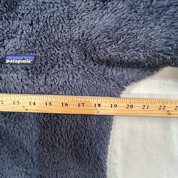 Patagonia Small Synchilla Button Snap Sherpa Soft Cotton Pullover Sweater Teal - Picture 7 of 9